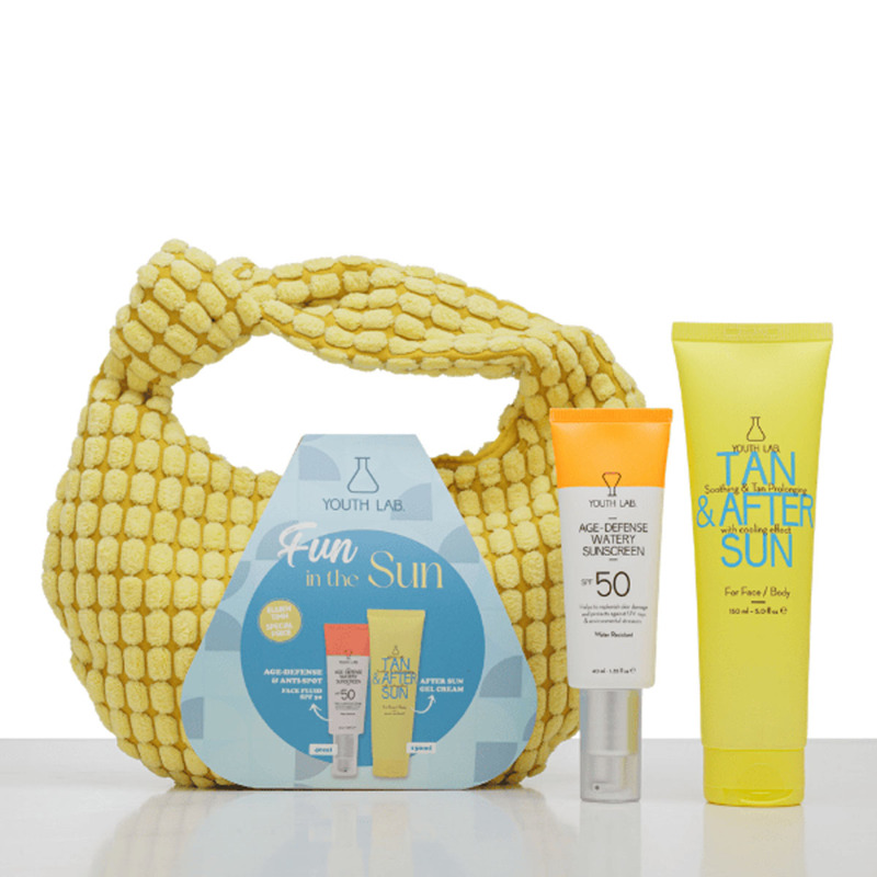 FUN IN THE SUN Set – Age Defense Sunscreen SPF50 & Tan & After Sun